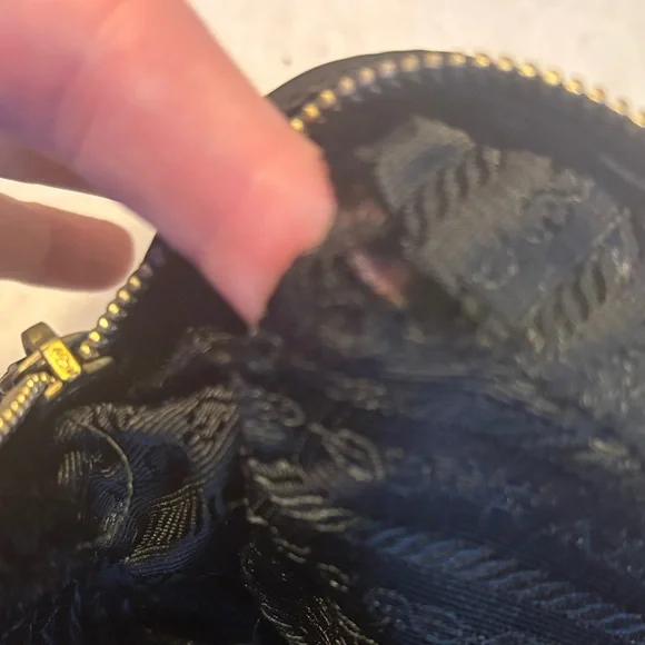 Prada $25 start Vintage Black Nylon Tote with Gold Accents - Picture 16 of 17